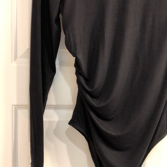 ModCloth- Black Mock/Turtleneck Long Sleeve Body Suit NWT - Picture 3 of 10